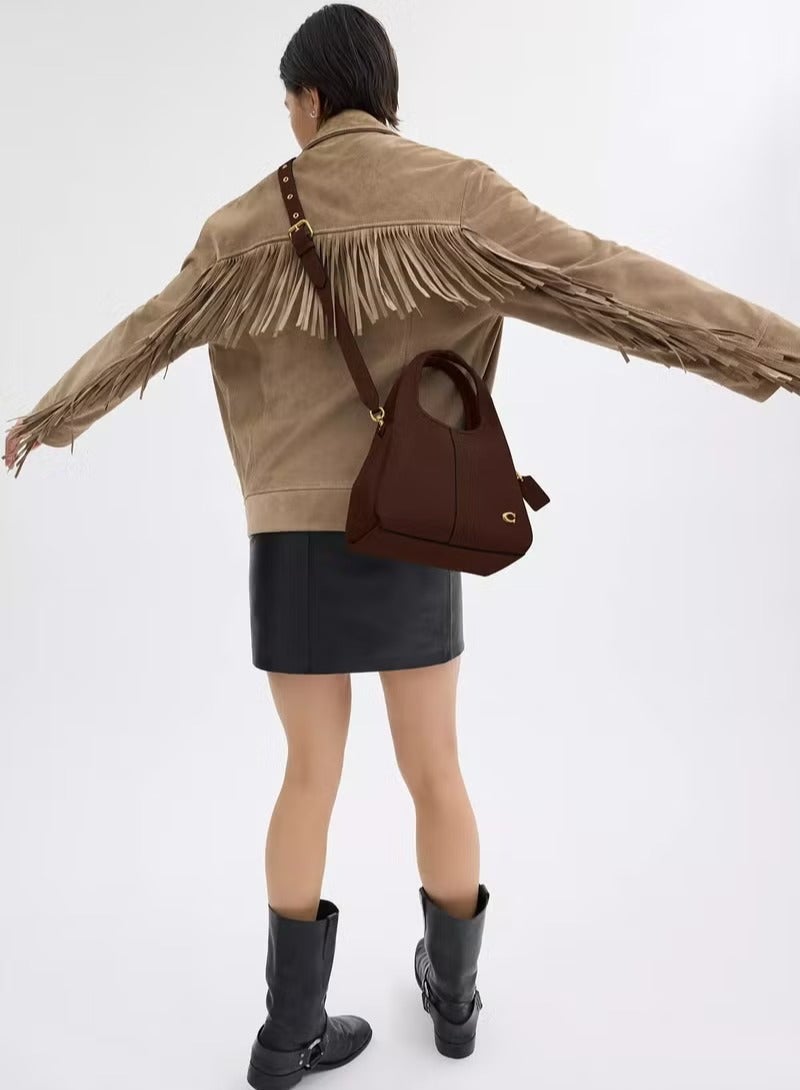 كوتش اوت ليت حقيبة كتف كوتش لانا النسائية ٢٣، حقيبة توت نسائية، حقيبة يد نسائية، حقيبة سفر نسائية، نحاسي/قيقبي - Image 4